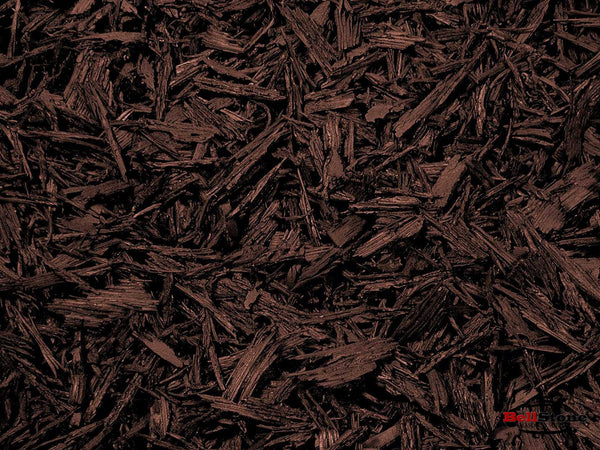 Brown Rubber Shredded Mulch - BellStone