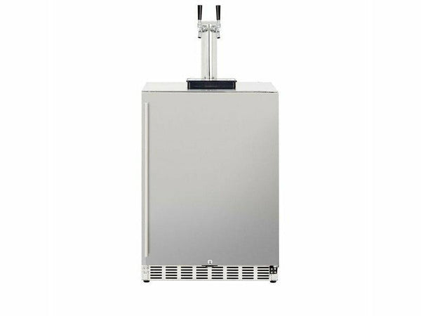 24" 6.6c Deluxe Outdoor Rated Kegerator Double Tower - BellStone