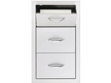 Summerset 17" Vertical 2-Drawer & Paper Towel Holder Combo - BellStone